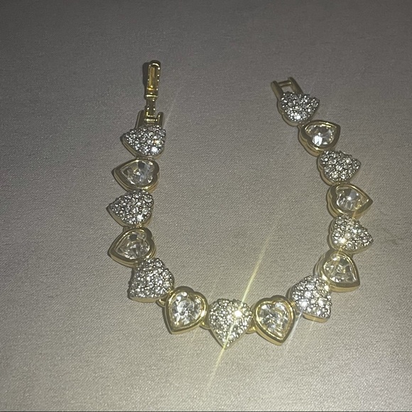 Swarovski Jewelry - Swarovski Crystal Heart Link Bracelet